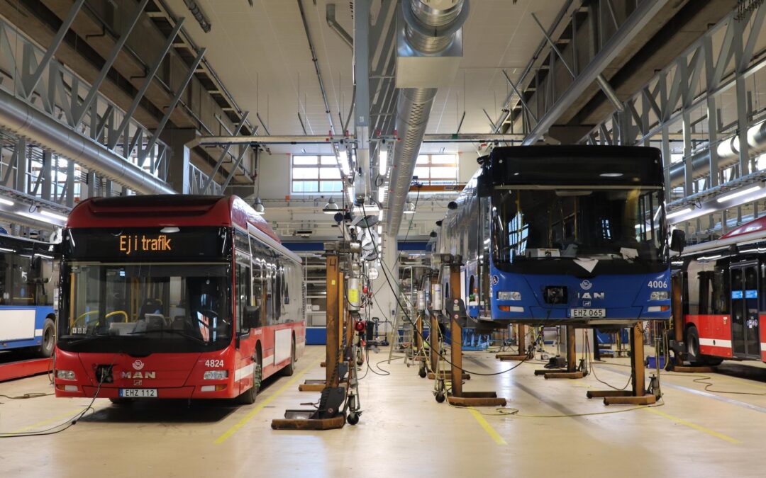 Vi vann! Årets bygge 2023, kategorin renovering; Tomteboda bussdepå